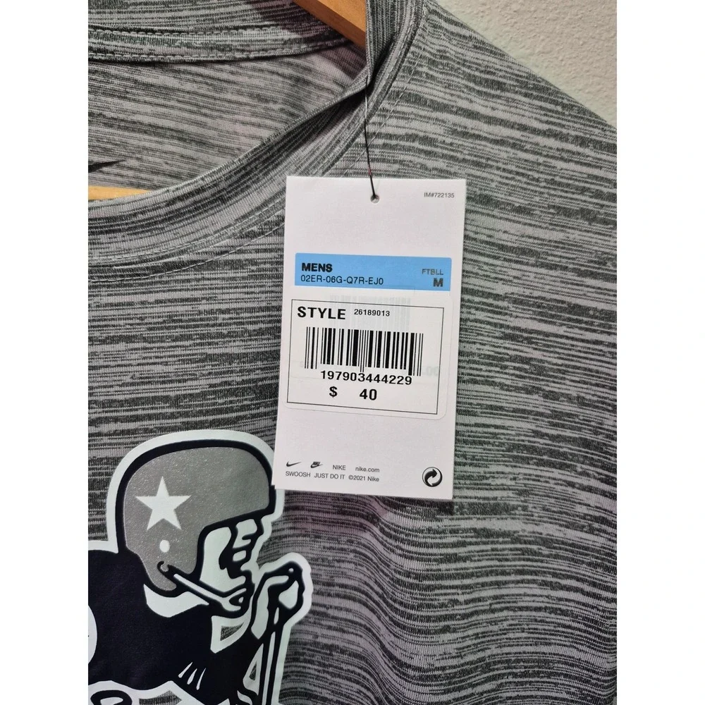 Nike NFL‎ On Field Apparel Football Graphic T-Shirt Men's Medium Gray